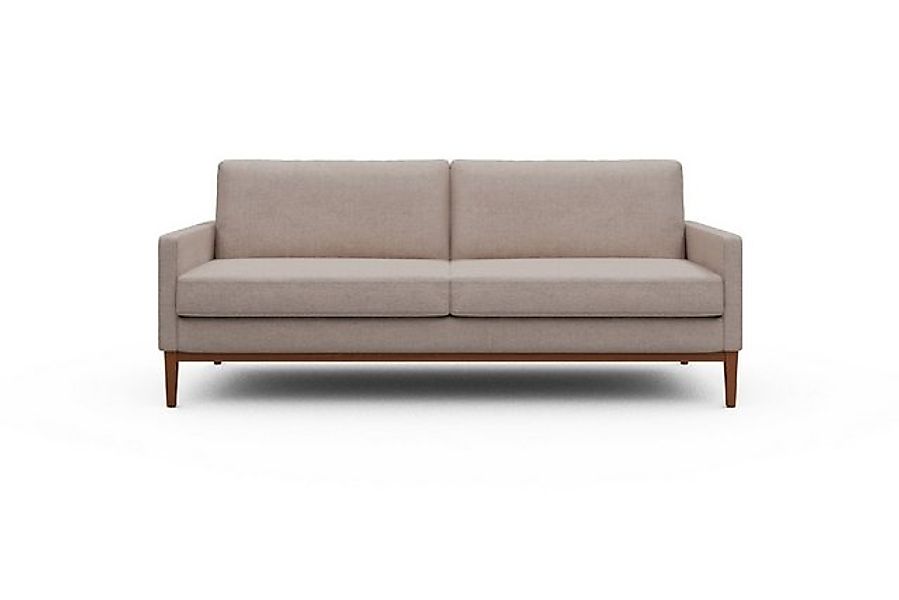 moebelfaktor Sofa Bodo 3-Sitzer, Retro-Design, elegante Linien, stabile Hol günstig online kaufen
