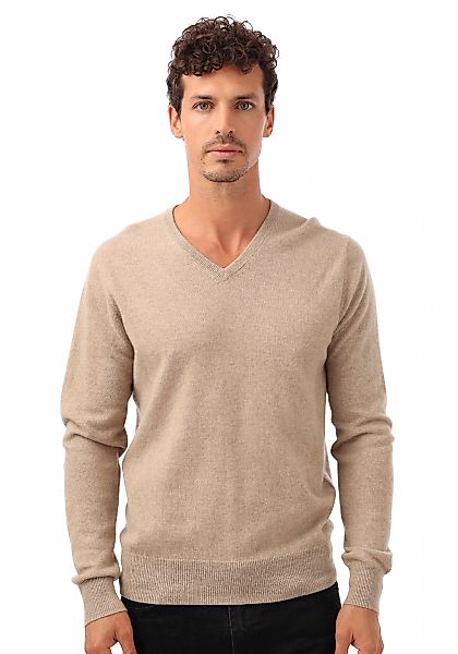 Zwillingsherz Kaschmirpullover mit V-Ausschnitt und elegantem günstig online kaufen