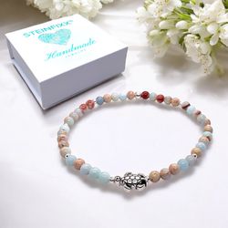 Steinfixx® Armband Perlenarmband 4mm - Schildkröte günstig online kaufen