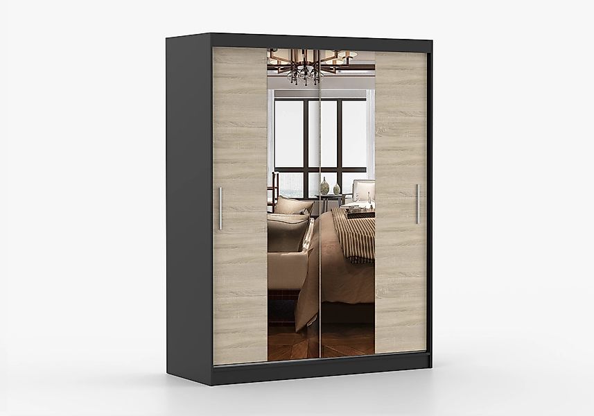 imoebel24 Schwebetürenschrank VISTA 01 150 cm günstig online kaufen