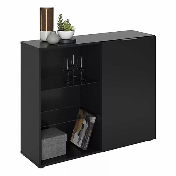 FMD Standvitrine "Dark", mit 2 Glaseinlageböden, Breite ca. 99 cm günstig online kaufen