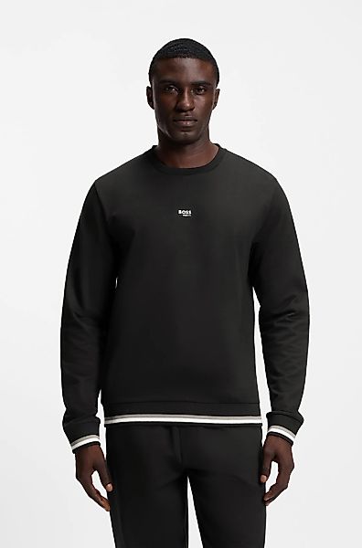 BOSS Sweatshirt "Iconic", kontrastfarbene Details, noramle Passform günstig online kaufen