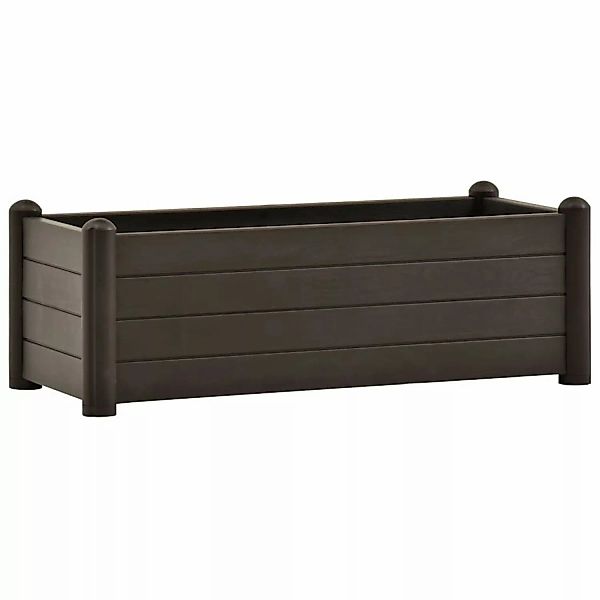 vidaXL Garten-Hochbeet PP Mokka 100x43x35 cm 646100 günstig online kaufen