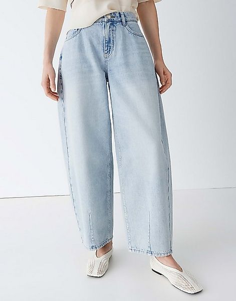 OPUS Relax-fit-Jeans Barrel Jeans aus BCI Cotton Mid Rise Pull-on, Crinkle- günstig online kaufen