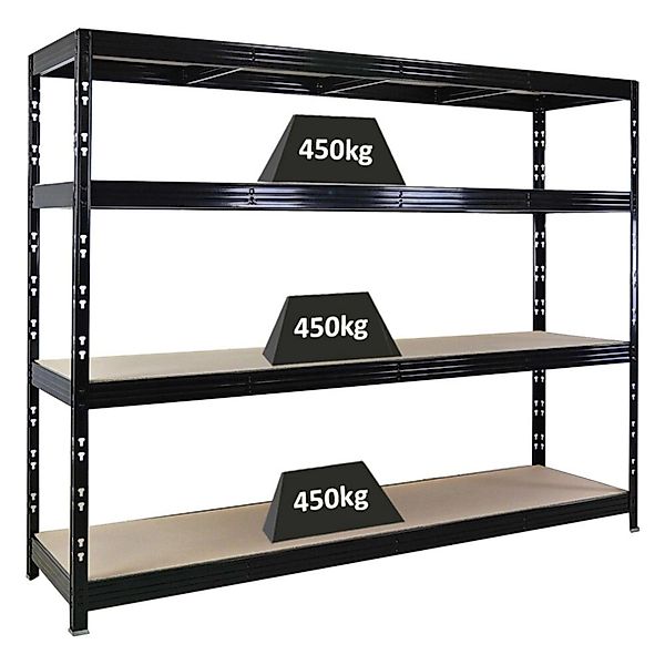 PROREGAL Profi Schwerlastregal Rhino HxBxT 180x240x60cm 4 Spanplatten-Ebene günstig online kaufen