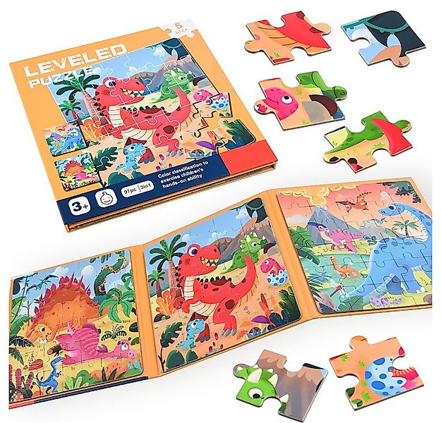 CLTYQ Steckpuzzle Magnetische Puzzle für Kinder, 25-30-42 Teile Kinderpuzzl günstig online kaufen