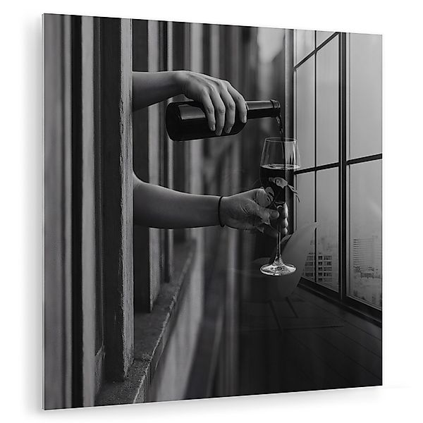 MuchoWow Acrylglasbild Weinflasche - Glas - günstig online kaufen