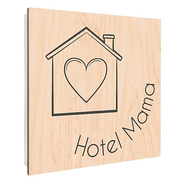 Banjado Großer Schlüsselbox Holz 30x30cm Weiß Scharnier Rechts 50 Haken Sch günstig online kaufen