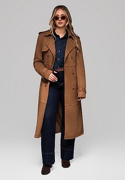 OMBRE Trenchcoat Eleganter Damen-Trenchcoat mit Gürtel Klassischer Damen-Tr günstig online kaufen