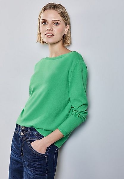 STREET ONE Strickpullover mit Rippbündchen günstig online kaufen