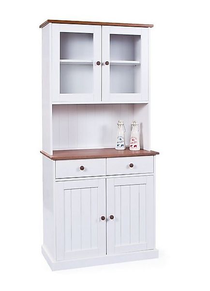Inter Link Buffet Westerland 5.2. FSC Massivholz, weiß lackiert, Landhaus C günstig online kaufen