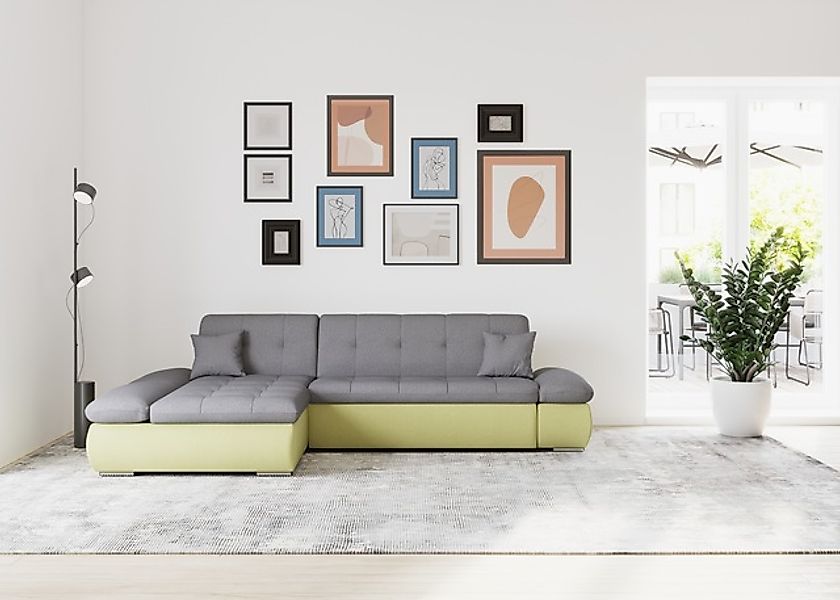 DOMO collection Ecksofa »Moric, L-Form, XXL-Sofa - Breite 300cm«, wahlweise günstig online kaufen