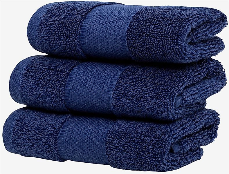 Wolkenfeld Gästehandtücher "Premium Low-Twist Baumwolle 550 g/m² – 3 Gästeh günstig online kaufen