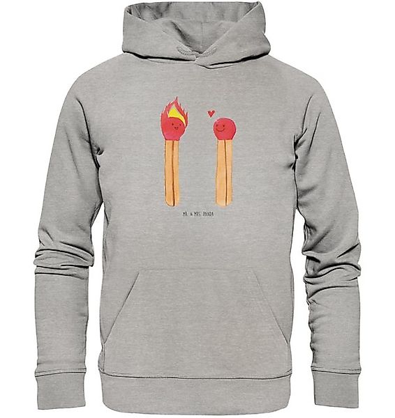 Mr. & Mrs. Panda Hoodie Streichhölzer Größe XXL - Heather Grey - Geschenk, günstig online kaufen