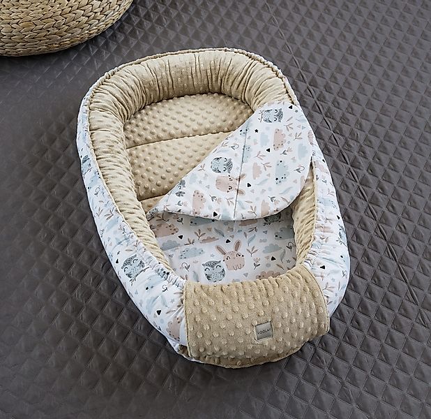 Loolay Baby-Reisebett HASE Beige Weiß/ MINKY günstig online kaufen