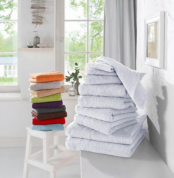 my home Handtuch Set »Inga, Duschtücher, Handtücher, Gästetücher, Seiftüche günstig online kaufen