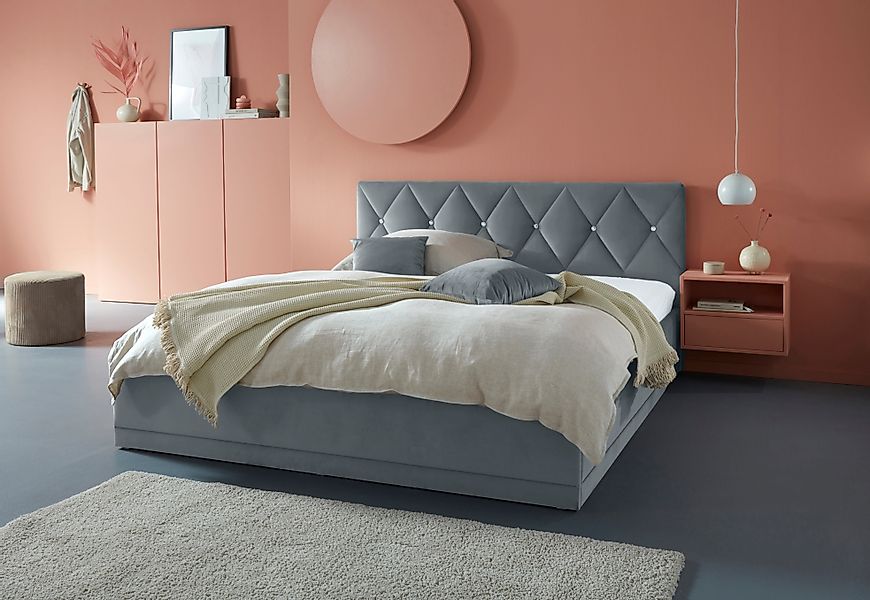 Westfalia Schlafkomfort Polsterbett "Adamas" auch mit Bettkasten, Knopfheft günstig online kaufen