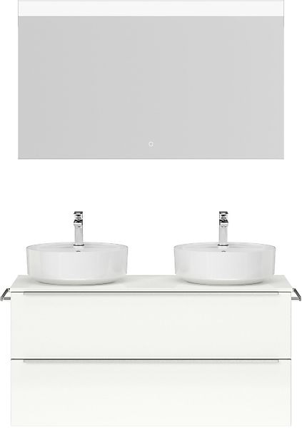 nobilia® Badmöbel-Set »Alvene«, (2 St., vormontiert, mit Soft-Close), Hochg günstig online kaufen