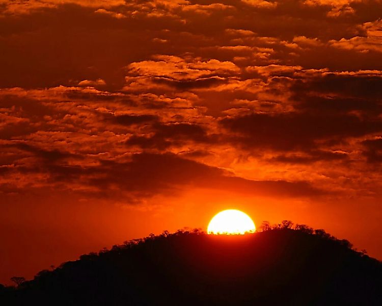 Fototapete "SunsetTansania" 4,00x2,50 m / Glattvlies Brillant günstig online kaufen