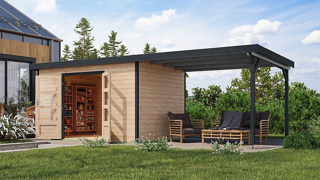 Karibu Gartenhaus "Pluto 7 A", aus hochwertigen Materialien günstig online kaufen