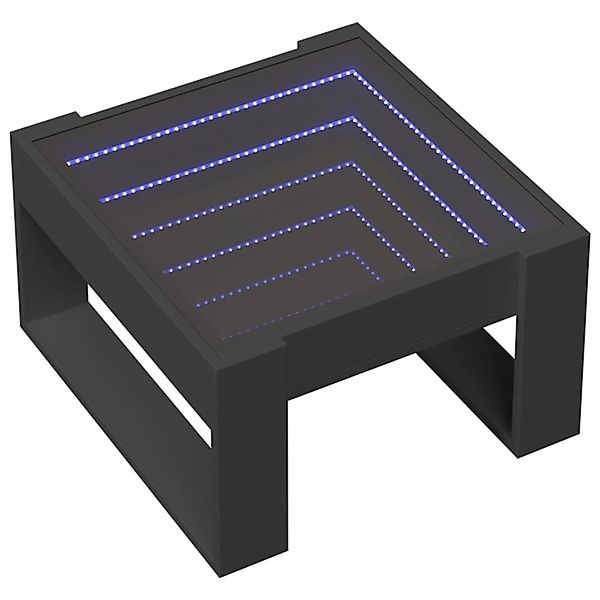vidaXL Couchtisch mit Infinity-LED Schwarz 50x53x30 cm 847624 günstig online kaufen