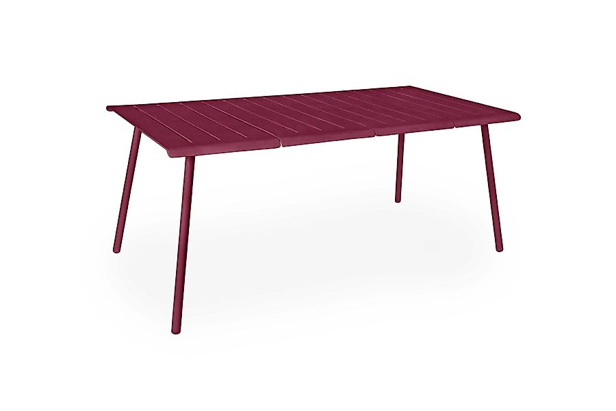 Vapio Outdoortisch Aluminium 180x90x74 cm Beere günstig online kaufen