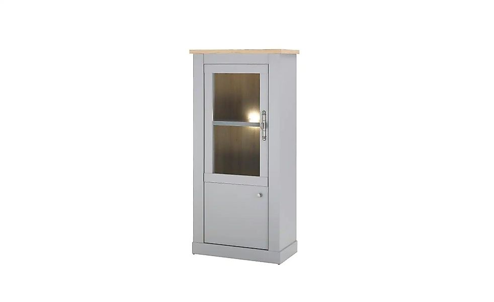 Vitrine  Claira ¦ grau ¦ Maße (cm): B: 71 H: 146 T: 37.0 Schränke > Vitrine günstig online kaufen