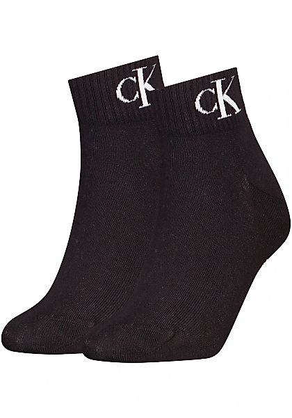 Calvin Klein Jeans Kurzsocken "CKJ WOMEN QUARTER 2P MONOGRAM" 2 Paar, 2 Stk günstig online kaufen