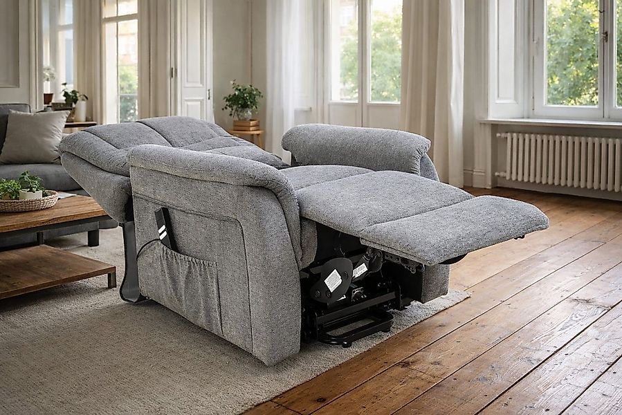 bv-vertrieb TV-Sessel TV-Sessel Bezug anthrazit Fernsehsessel Aufstehhilfe günstig online kaufen