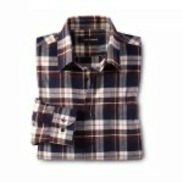 Baumwoll-Flanellhemd, braun günstig online kaufen
