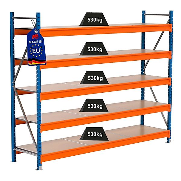 PROREGAL Industrie Weitspannregal Lagerregal MAXIMUS PRO Grundregal HxBxT 2 günstig online kaufen