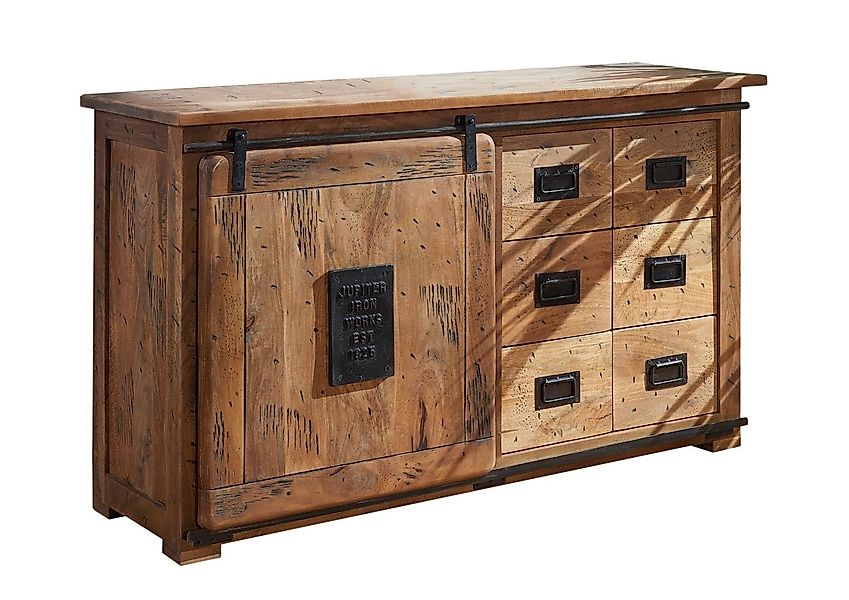 Massivmoebel24 Sideboard (Sideboard Mango 140x45x85 natur günstig online kaufen