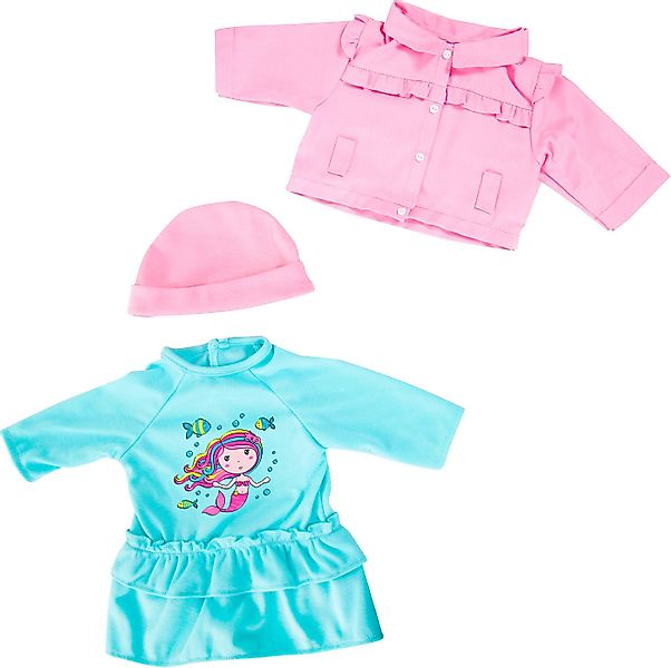 Bayer Puppenkleidung Kleid/Jacke bl. 38 cm (Set, 3-tlg) günstig online kaufen