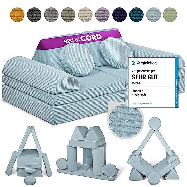 Linodino Kindersofa Spielsofa I Schaumstoff Stapelsteine für Kinder I Kinde günstig online kaufen