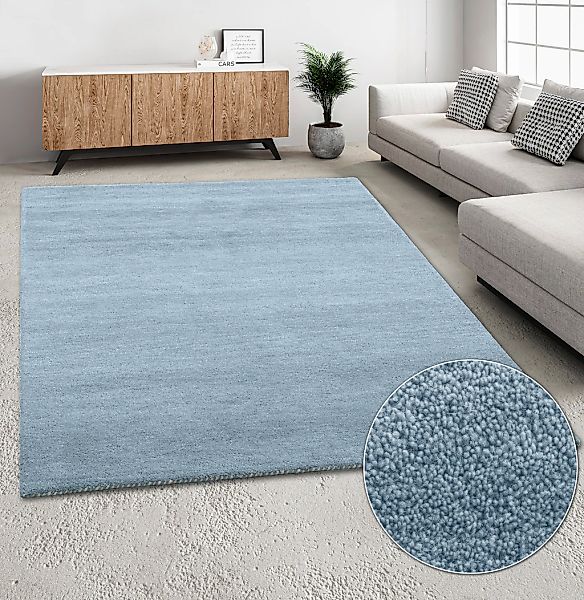 THEKO Wollteppich "Gabbeh Uni, Handgefertigt, meliert, auch als Läufer erhä günstig online kaufen