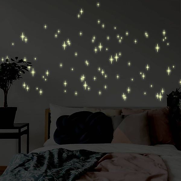 K&L Wall Art Wandtattoo Leuchtsterne Sternenhimmel günstig online kaufen