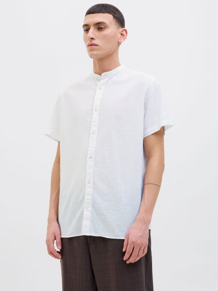 Jack & Jones Kurzarmhemd "JJESUMMER BAND SHIRT SS SN" mit Bandkragen günstig online kaufen