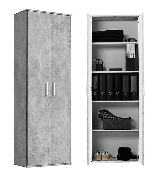 mokebo Schrank in Grau Der Lange Mehrzweckschrank Allzweckschrank oder Aufb günstig online kaufen