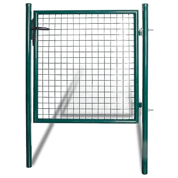 vidaXL Zauntor Pulverbeschichteter Stahl 142030 günstig online kaufen