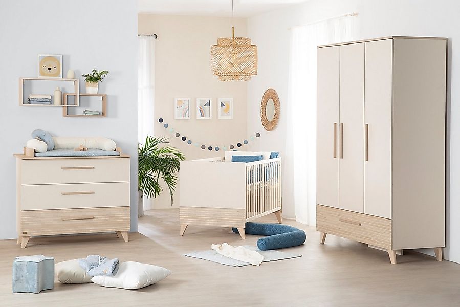 roba® Babyzimmer-Komplettset Melbourne - modernes Kinderzimmer in Cashmere günstig online kaufen