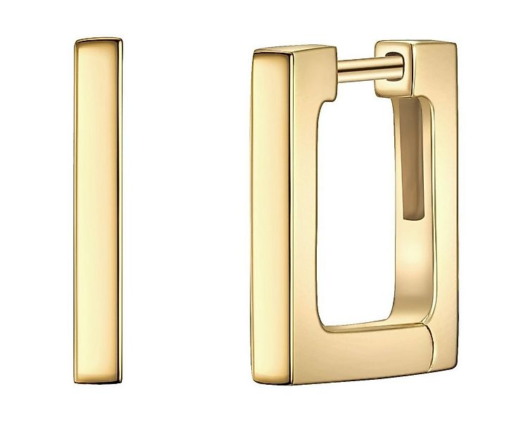 Glanzstücke München Paar Creolen gelbgold, in Sterling Silber günstig online kaufen