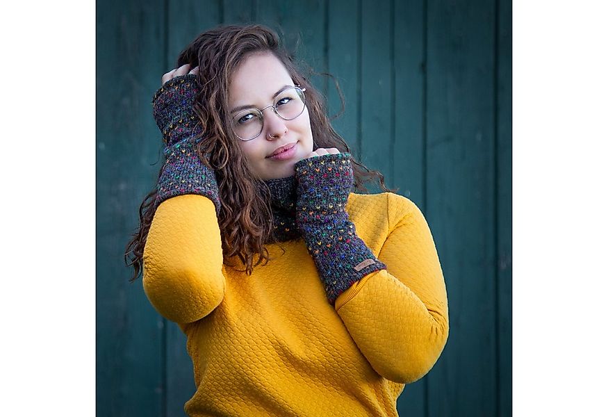 McRon Armstulpen Pulswärmer Modell Ines Regenbogen Mit Daumen, mit hohem Sc günstig online kaufen