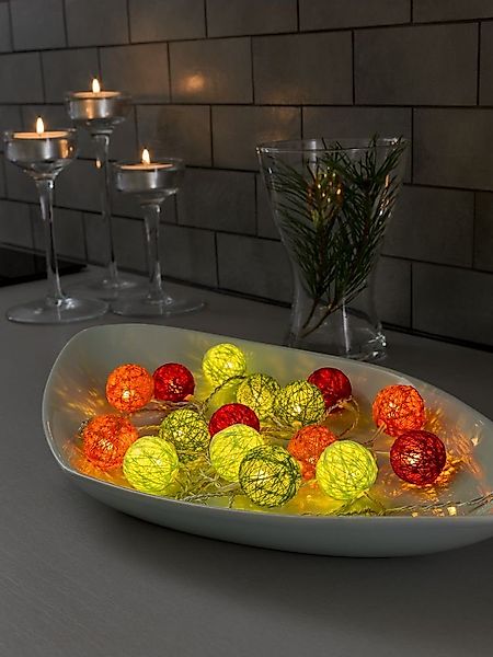 KONSTSMIDE LED-Lichterkette Weihnachtsdeko, 16-flammig, LED Dekolichter, günstig online kaufen
