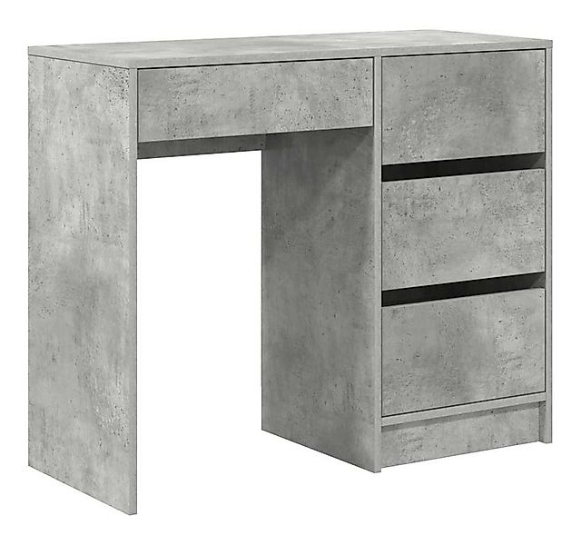 vidaXL Schreibtisch Schreibtisch Beton Grau 90 x 37,5 x 75 cm Holzwerkstoff günstig online kaufen