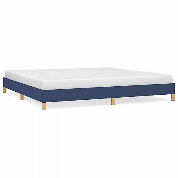 Vidaxl Bettgestell Blau 200x200 Cm Stoff günstig online kaufen