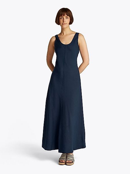 Tommy Hilfiger Maxikleid TEXTURED LINEN TANK MAXI DRESS mit Metalllabel,küh günstig online kaufen