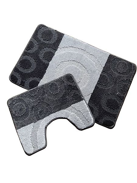 oKu-Tex Badematte Badgarnitur 2-teilig mit Ausschnitt, weich & rutschfest, günstig online kaufen