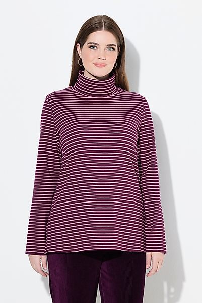 Ulla Popken T-Shirt Shirt gerippt Slim günstig online kaufen