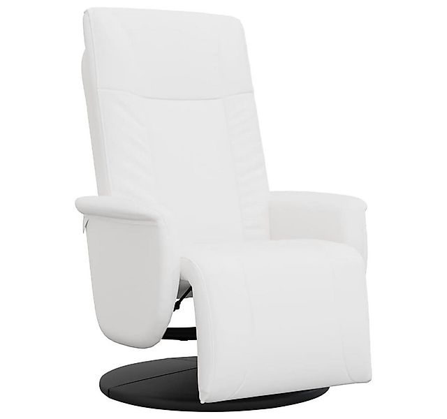 vidaXL Sessel Relaxsessel mit Fußteil Weiß Kunstleder (1-St) günstig online kaufen