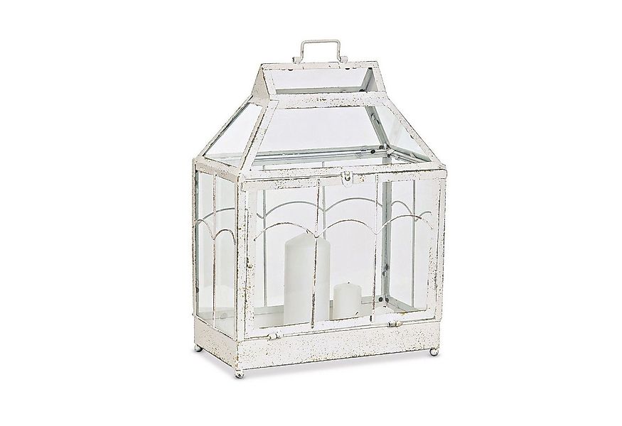 Mirabeau Kerzenlaterne Laterne Couriar antikweiß/klar günstig online kaufen